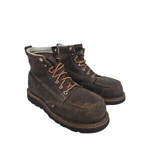 Thorogood Men's 6" Steel Toe 804-4135 Wedge Sole Moc Toe Work Boot (USA) 8 2E